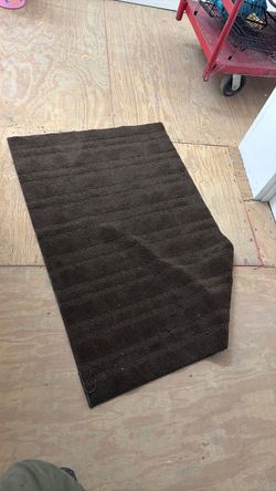4x3 ft brown rug
