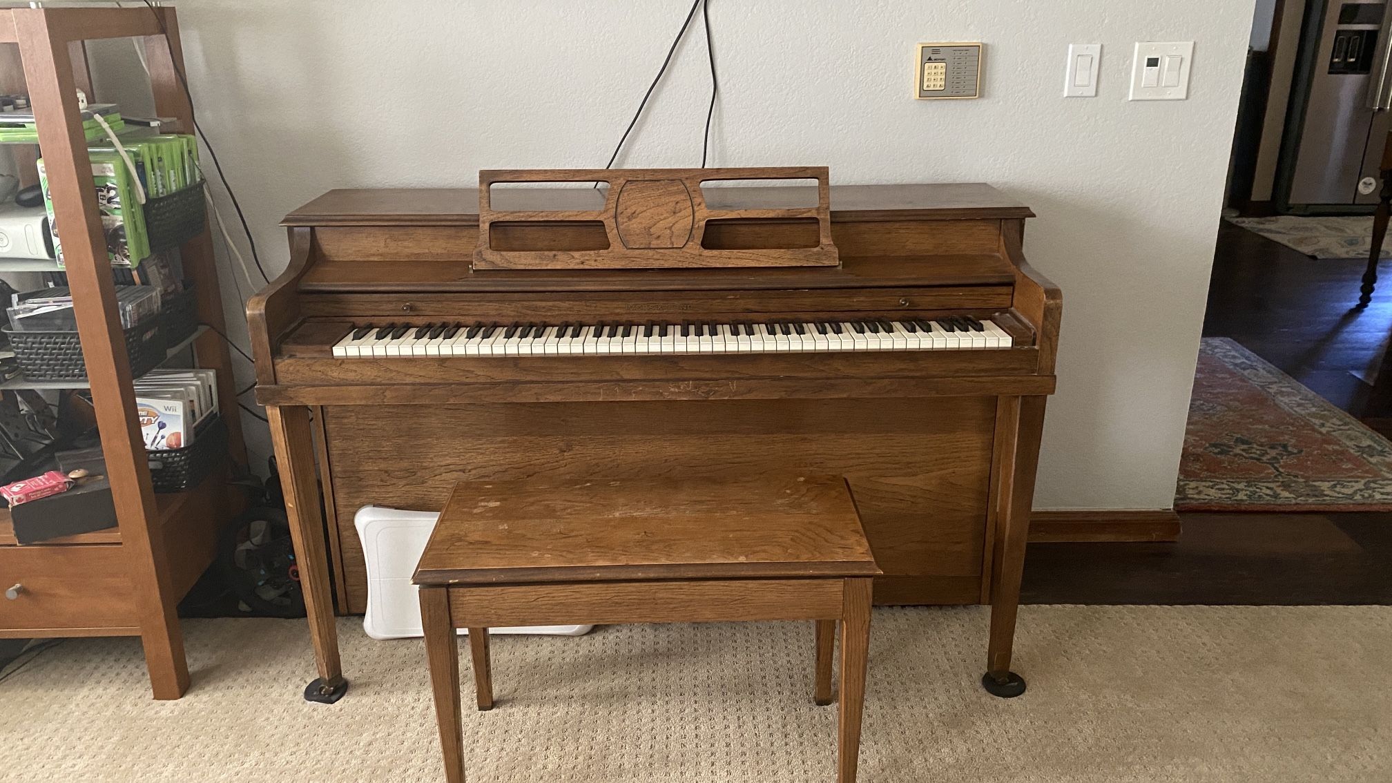Upright Piano: Hallet, Davis & Co.