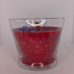 Beeswax Frosted Rose Candle 