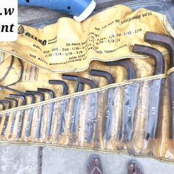 Set Of Original Allen Wrench Starting From 5/8 Inch