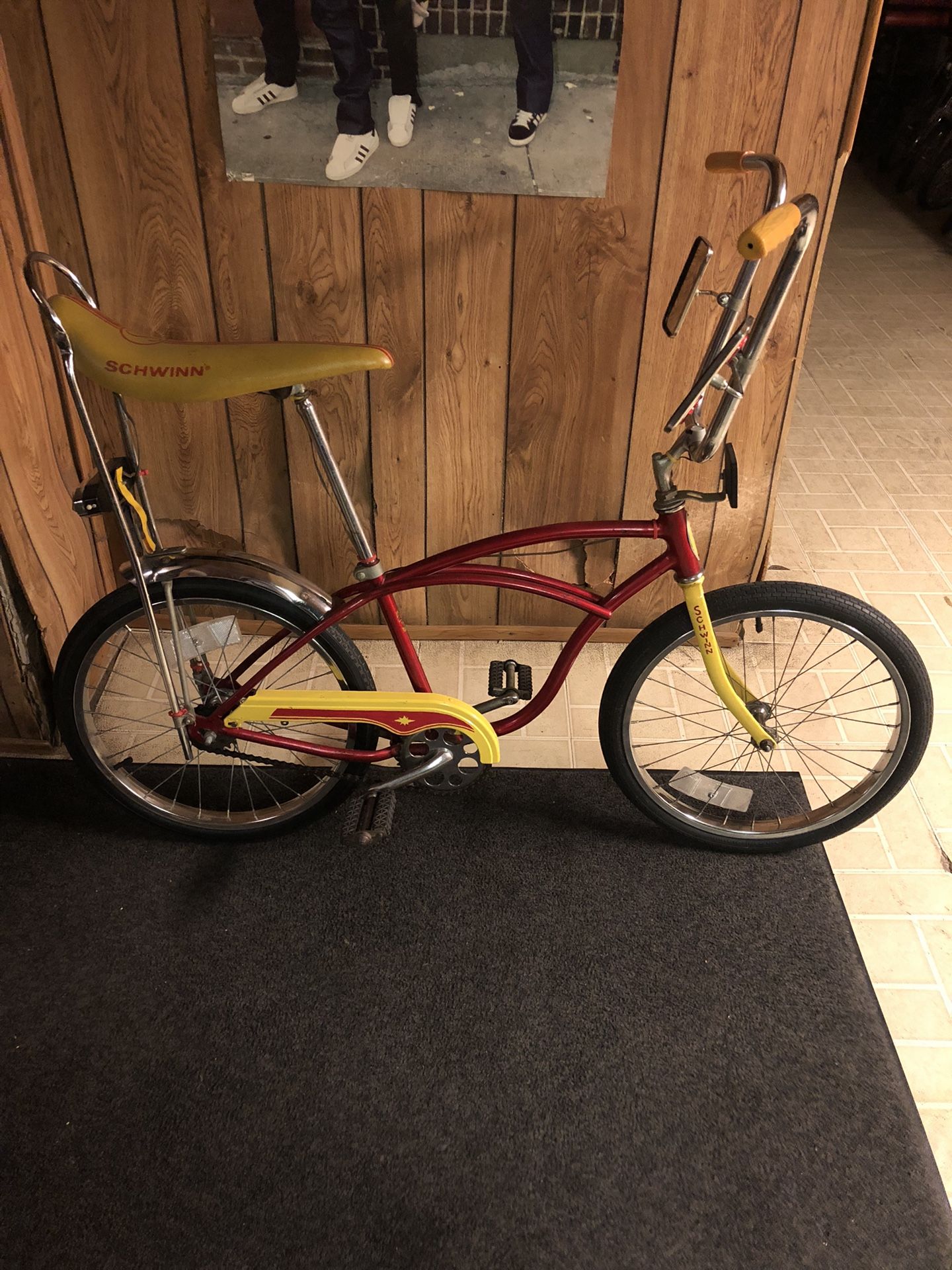 1980 Schwinn Stingray Junior. Red and Yellow 20 Inch