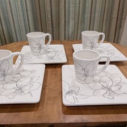 Laurie Gates 4 Mugs  ONLY Anna Pattern 