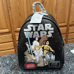 Loungefly Star Wars Glow-in-the-Dark Mini Backpack.  Brand New With Tags 