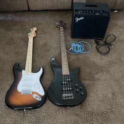 Guitar, Bass ,and Amp Send A Offer