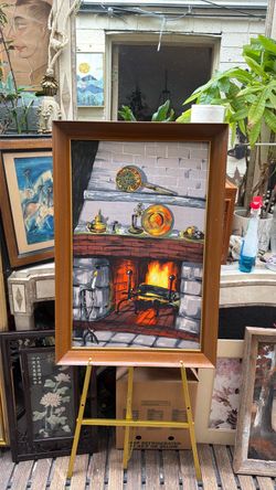 Winter is near get your winter Art Vintage oil on canvas
