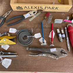 Box of Vintage Tools Functional Used 