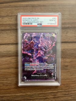 2025 English 2nd Anniversary Set #061 Monkey D. Luffy PSA 10