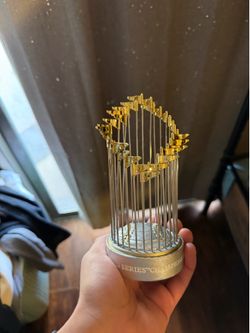 Dodgers World Series trophy replica