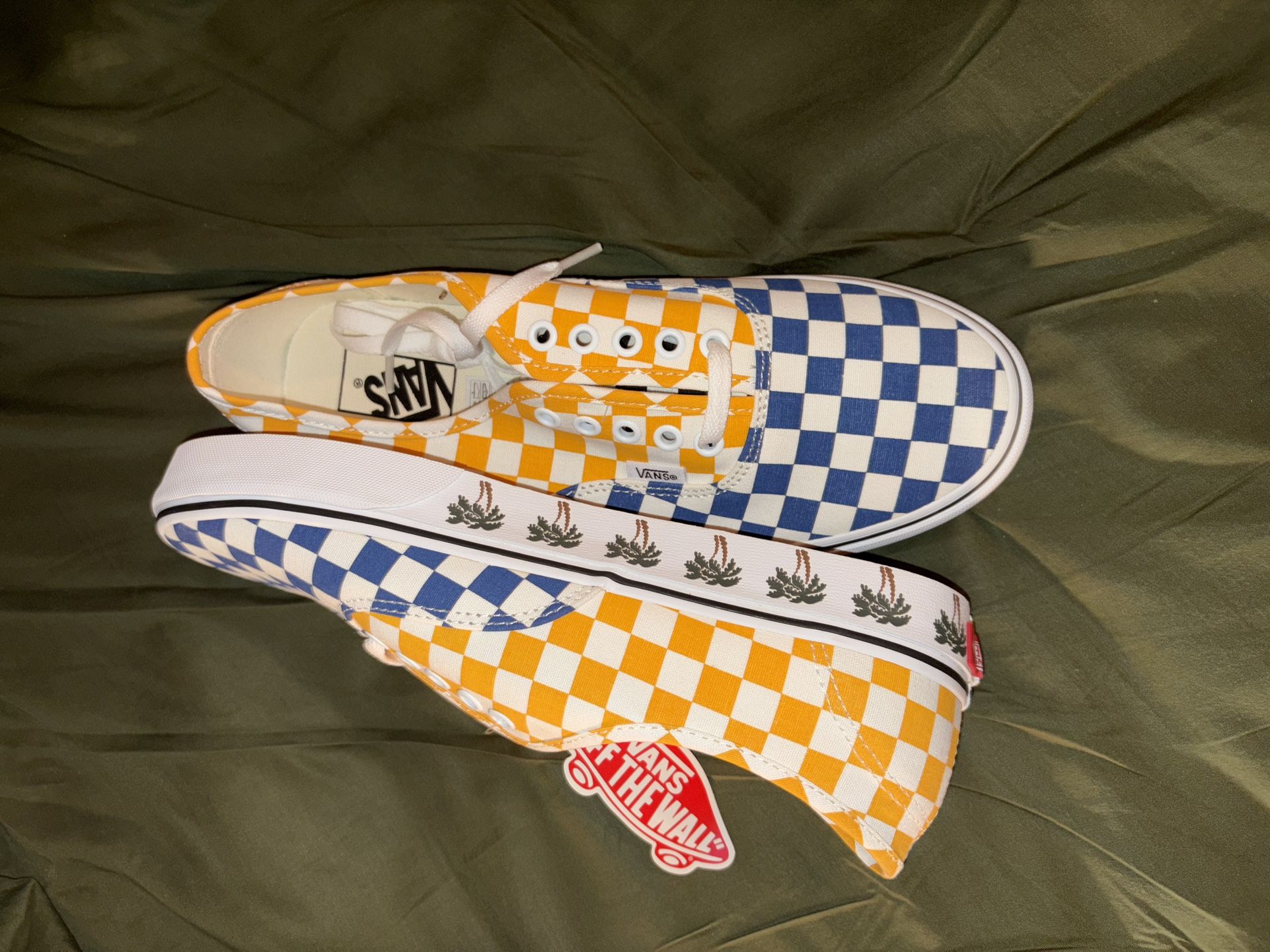 Authentic Palm Tree Checkerboard Vans