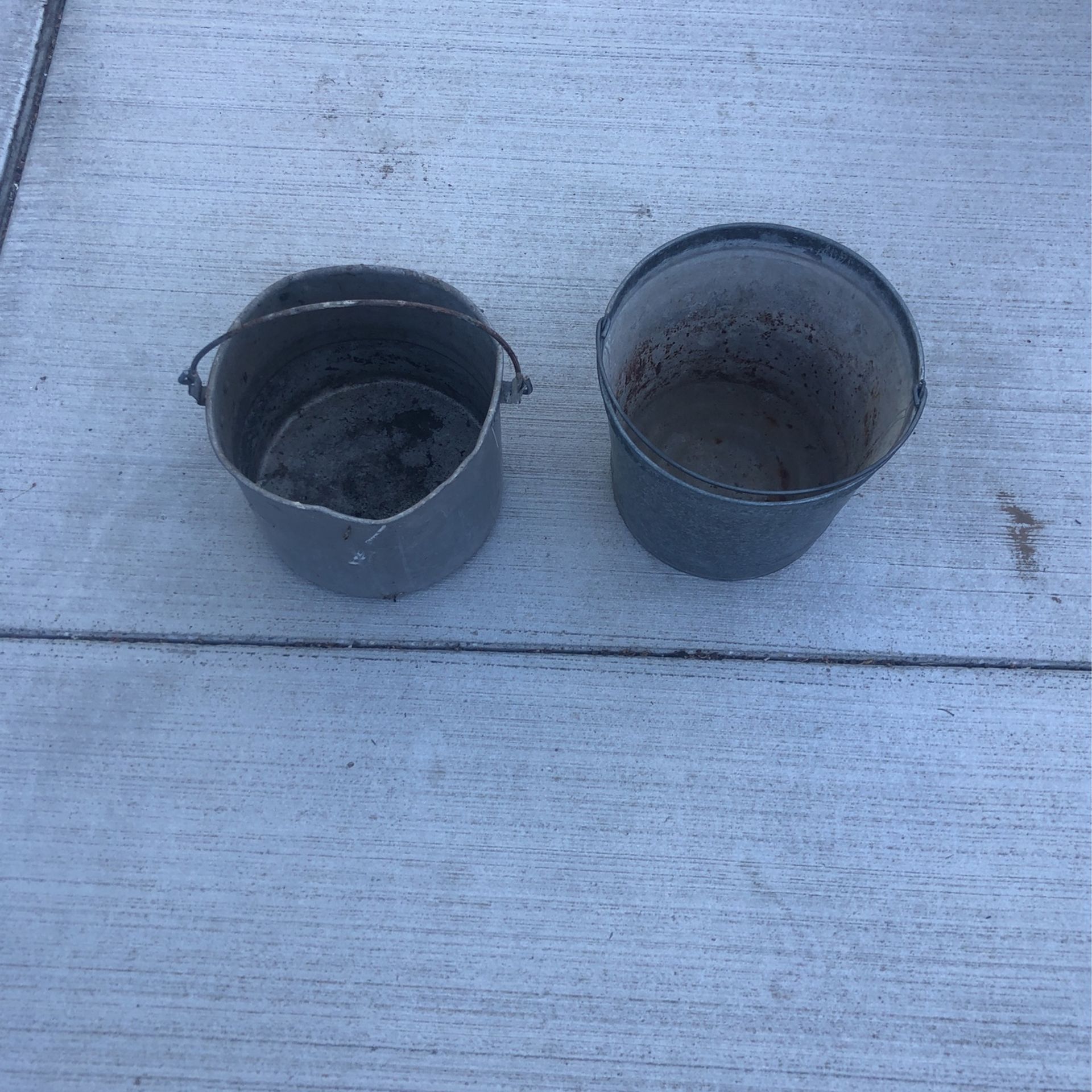 Old Metal Buckets