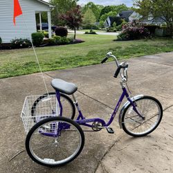 3 Wheel Beach Bike, Three Wheel Adult Bicycle 