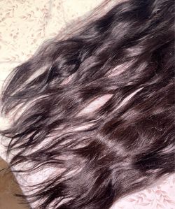 Clip in- 24 inch real human hair extensions