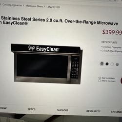 Brand New LG Black Stainless Steel Microwave