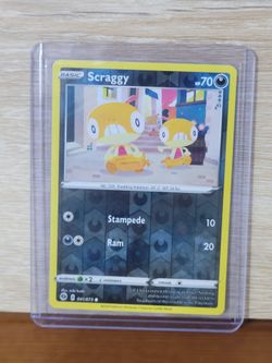 Scraggy Pokémon TCG Card Reverse Holographic  - Mint