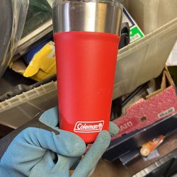 Brand new small Coleman thermos with straw brand new five bucks