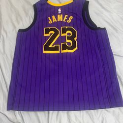 Lakers Lebron James Nike Connect Swing man Jersey XXL