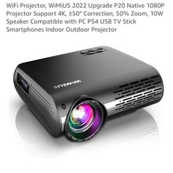 WiMiUS Wifi Projector $60