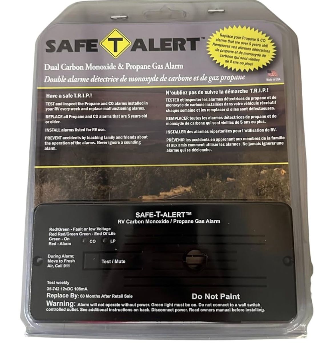 Safe T Alert - Dual LP/CO Alarm