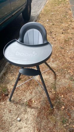 Hi chair price 14$. Pick up. E.  Side. Tacoma