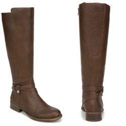LifeStride Xtrovert Women's Riding Boots Tall Knee High Dark Tan Size 9 M NIB