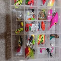 Variety Of Fishing Lures.