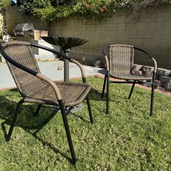 GREY BROWN BLACK - indoor outdoor rattan arm chairs patio porch backyard stackable new yard chairs