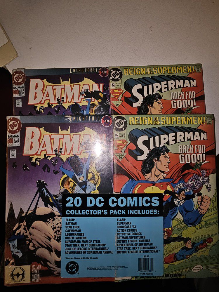 20 Pack Of DC Comics( Sealed Pkgs)