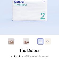 Coterie Newborn Diapers Lot 