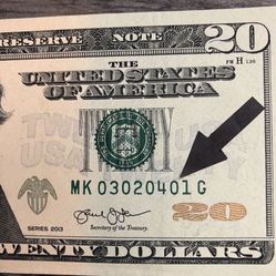Very rare 20 bill