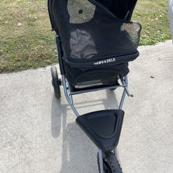 Paws And Pals, Foldable, Pet Stroller With Canopy And Storage