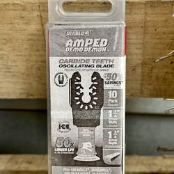NEW Diablo AMPED Carbide Oscillating Blades 10 Pack