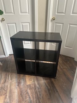 Black 4-Cube Storage Organizer Shelf – 30” x 30”