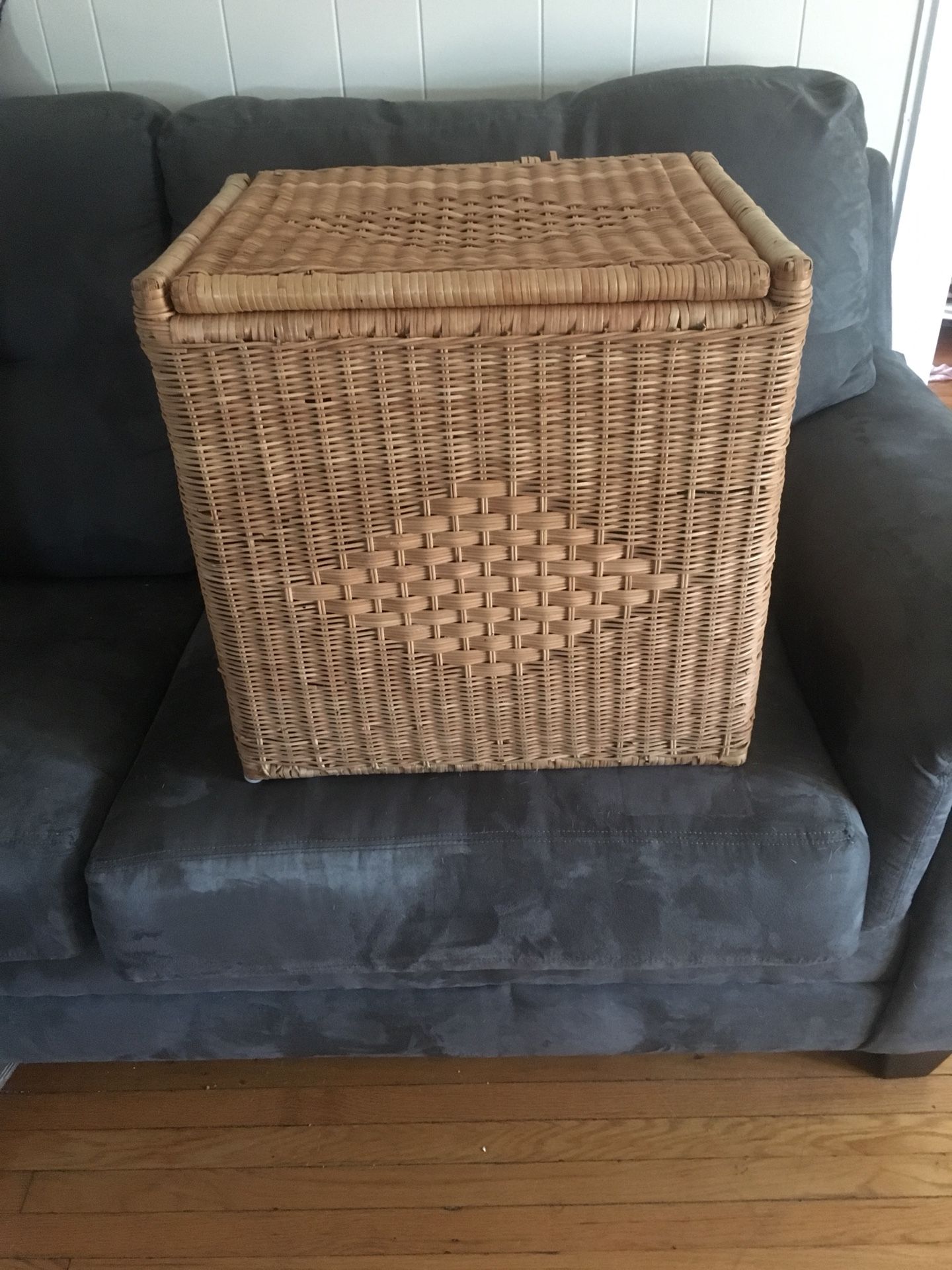 Bamboo and wicker chest