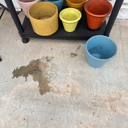 Planters, macetas , plastic containers