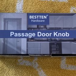 Bestten Hardward Passage Door Knobs- Satin Nickel