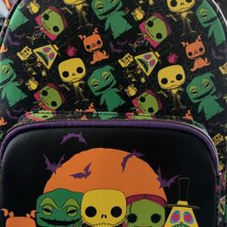 Nightmare Before Christmas Black Light Mini Backpack