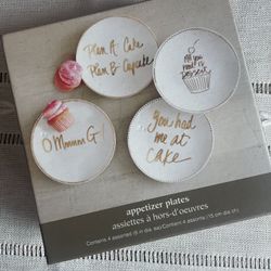 Pier 1 Imports Appetizer Dessert Plates In Box 