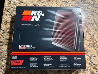 K&N Air Filter 33-5074 for 2018-2022 Honda Accord Sport 2.0T, EX-L 2.OT, and Touring 2.0T.