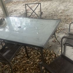 Patio table furniture