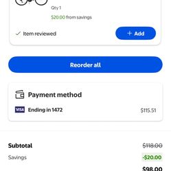 Woman’s Walmart Brand Bike Blue Medium Size 