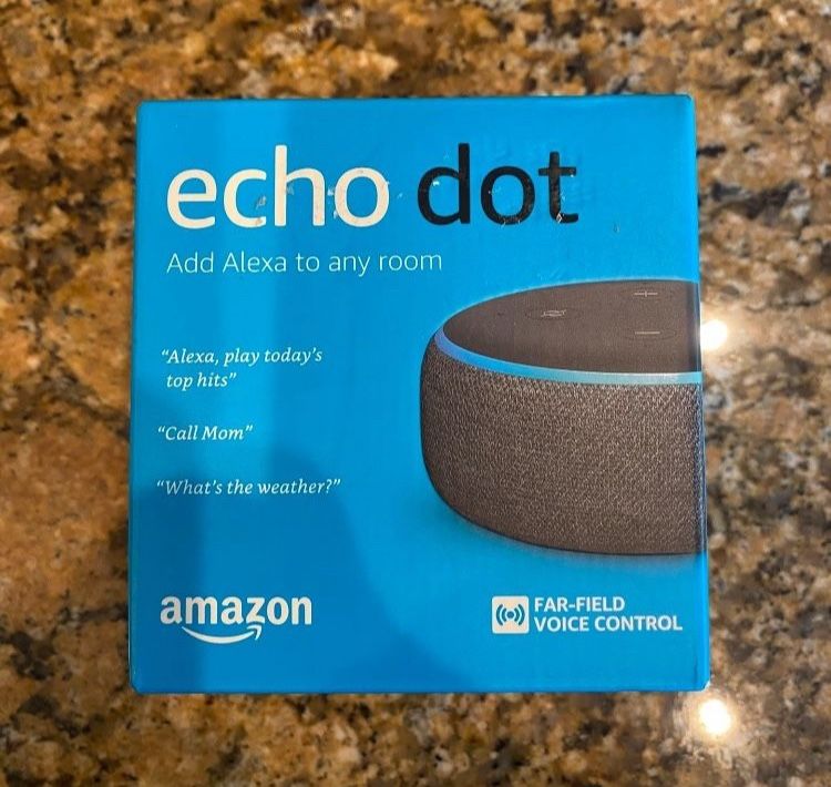 New Sealed Box Amazon Echo Dot 3rd Generation $25