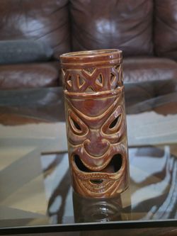 Vintage Tiki Candle Holder.