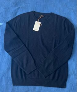 Mongolian Cashmere Crewneck Sweater L