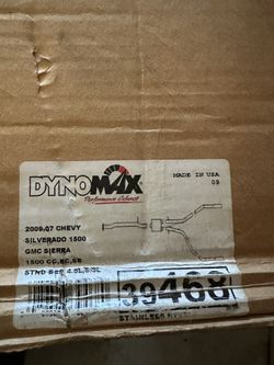 Brand new DYNO MAX exhaust Chevy Silverado