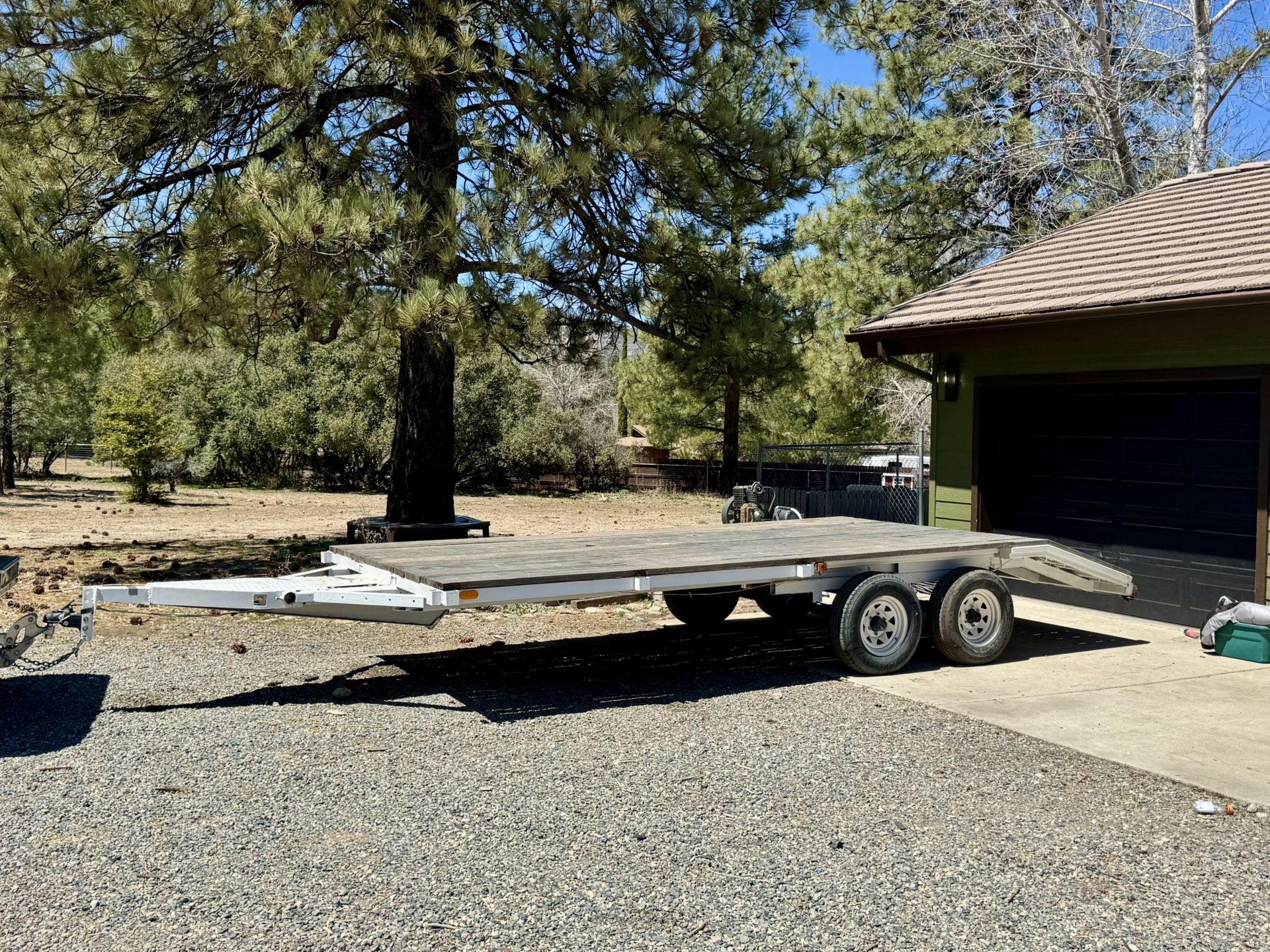 Deck Over Dual Axle Trailer Car Equipment Hauler
