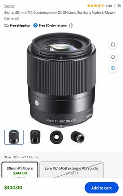 Sigma Contemporary DC DN lens
