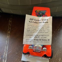 1994 J&P Cycles Die Cast Coin Bank 