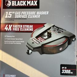 Gas Pressure Washer Surface Cleaner Black Max