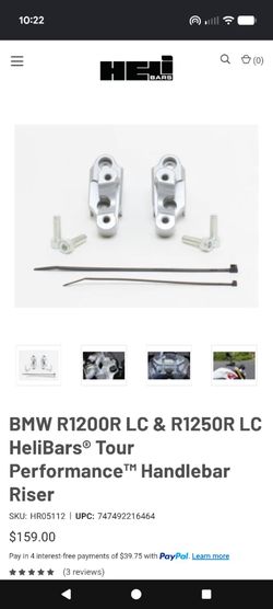 BMW motorcycle bar extender R1200