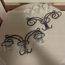 Set Of Wall Candle Holders 